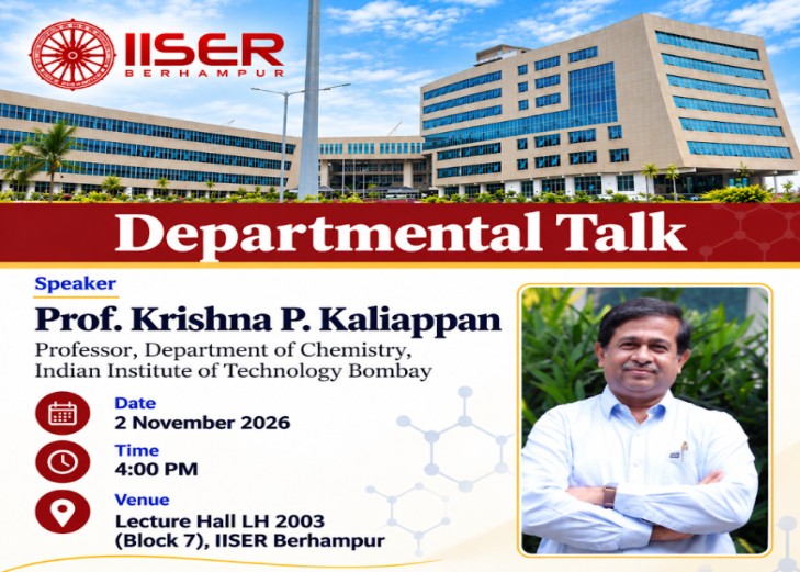 Departmental Talk - By Prof. Krishna P. Kaliappan